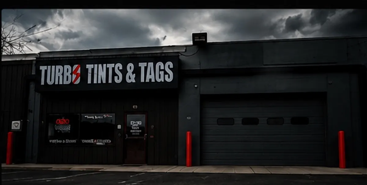 Turbo Tints & Tags window tinting shop in Clinton, Maryland